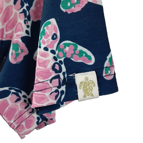 Simply Southern Womens Dress L Turtle A-Line Knee Length Pockets Snag Spots - Picture 4 of 10